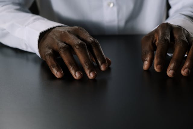 black hands